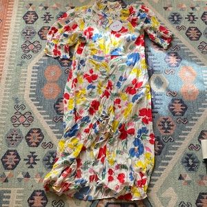 Rixo for target white floral dress Size 16W/18W New with tags colorful print